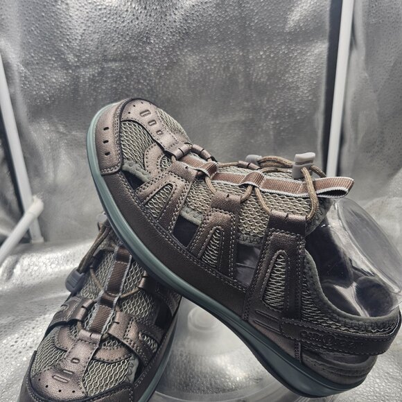 Orthofeet Verona Pewter Women's Sandals NWOT comfortable sleek SZ 10 - Picture 8 of 10